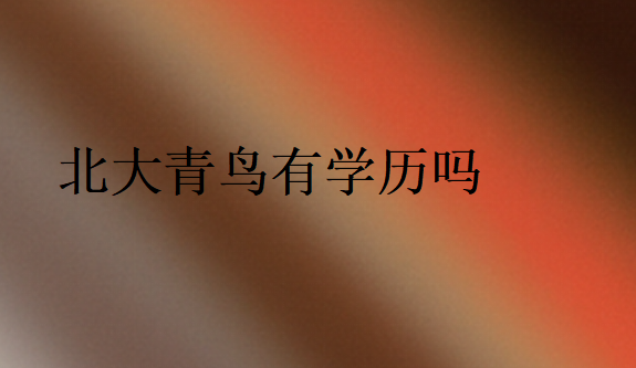 北大青鳥有學歷嗎